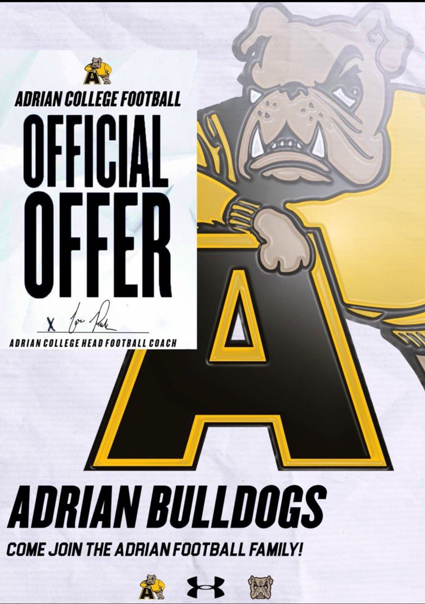 marcus hooper (@marcushooper21) on Twitter photo After a great camp and talk with <a href="/Coach_Palka/">Joe Palka</a> and <a href="/ReimSean/">Sean Reim</a>, i am blessed to receive an offer from adrain!! <a href="/AdrianCollegeFB/">Adrian College Football</a> <a href="/mgiannone/">Mike Giannone</a> <a href="/chris_cicchini/">Chris Cicchini</a> <a href="/LegacyMI_FBall/">Legacy Football Organization</a> <a href="/TheD_Zone/">The D Zone</a> <a href="/TarsFootball/">Anchor Bay Football</a> After a great camp and talk with <a href="/Coach_Palka/">Joe Palka</a> and <a href="/ReimSean/">Sean Reim</a>, i am blessed to receive an offer from adrain!! <a href="/AdrianCollegeFB/">Adrian College Football</a> <a href="/mgiannone/">Mike Giannone</a> <a href="/chris_cicchini/">Chris Cicchini</a> <a href="/LegacyMI_FBall/">Legacy Football Organization</a> <a href="/TheD_Zone/">The D Zone</a> <a href="/TarsFootball/">Anchor Bay Football</a>