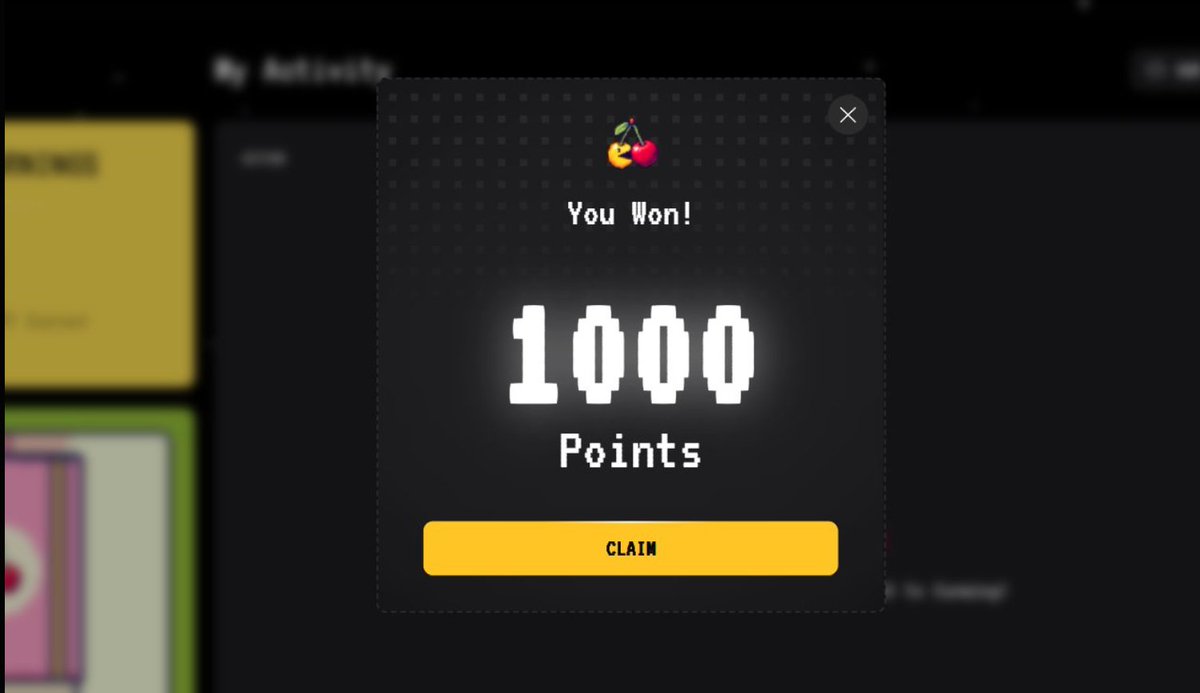 ico just got sent a tip on a new Blast SocialFi project -
@CherryOnBlast
Tbh we don't really know much about it yet, but they have a little spinny-wheel that lets you collect points.

let's start another journey

$CHERRY