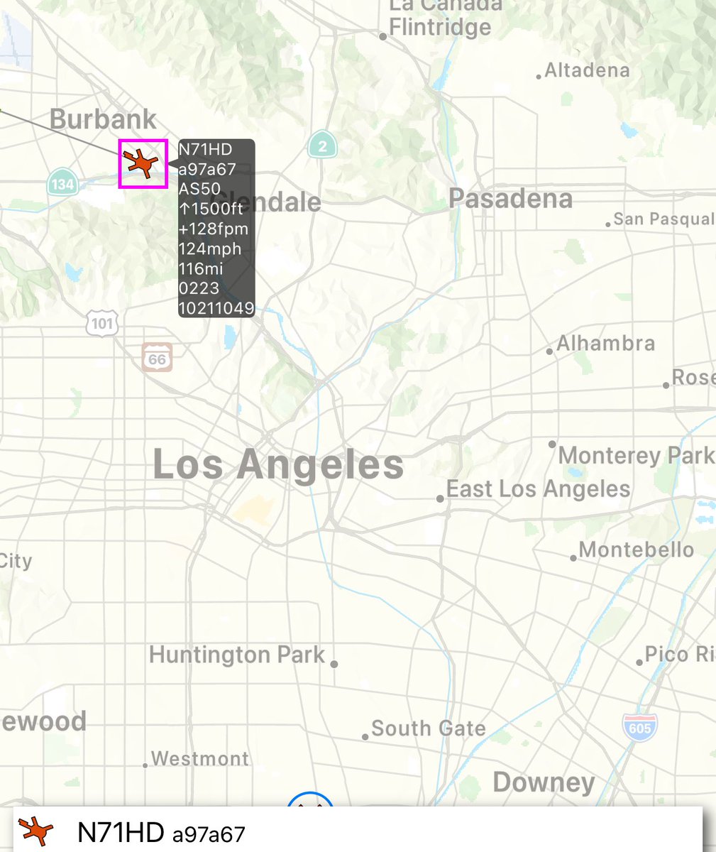 kdazzled's tweet photo. @PupscanLA “Possibly armed with gun” N71HD ABC7 chopper otw. 110fwy South at Stadium Way https://t.co/2k1WERSIBl
