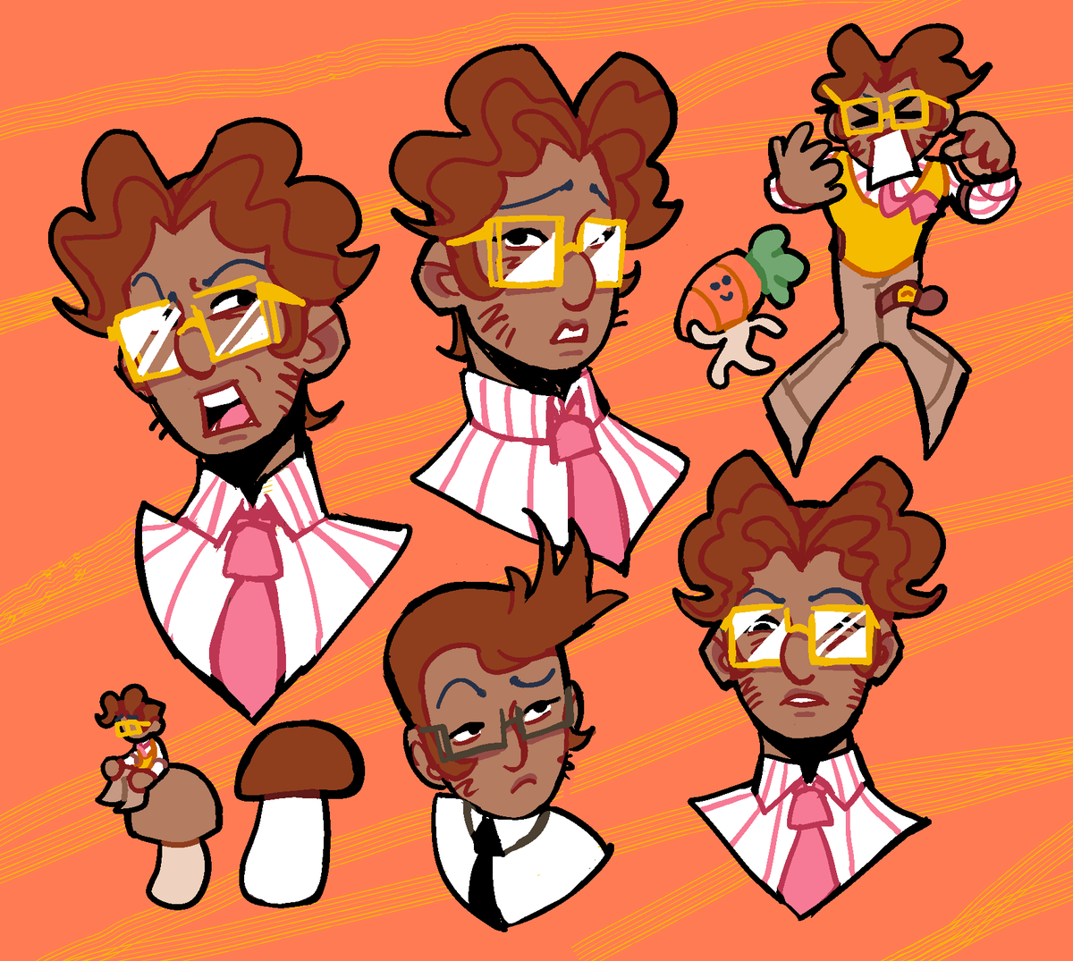 more expression practice before I start drawing his official portraits! ^-^