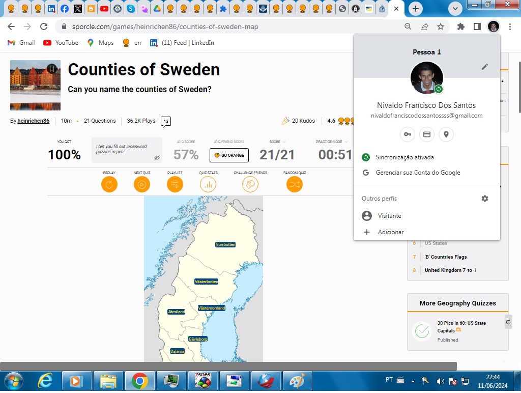 Nivimgss's tweet image. I&apos;ve typed all 21 Counties of Sweden in 51 seconds. Eu digitei o nome de 21 Territórios da Suécia em 51 segundos digitando manualmente através do Teclado do Computador. #MindTeleport #BodyTeleport #LightYearsSpeedThinkingThoughts #Flashback #StaticEnergy #HadronCollider