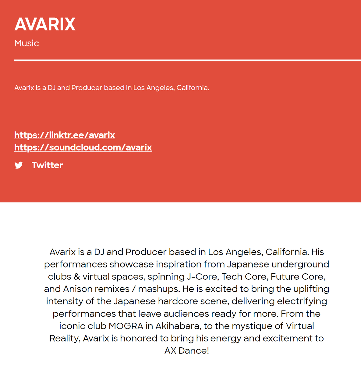 avarixofficial's tweet photo. ⛛ ‼️ SHOW ANNOUNCEMENT ‼️ ⛛ 
【#AXDance】「#AX2024」

I’ll be playing at AX Dance on Day 1 (July 4th) with friends! Special thanks to VJ: @AndyTran10

。:❀* See you there !!! *❀:。 https://t.co/lD8lxiCjhh