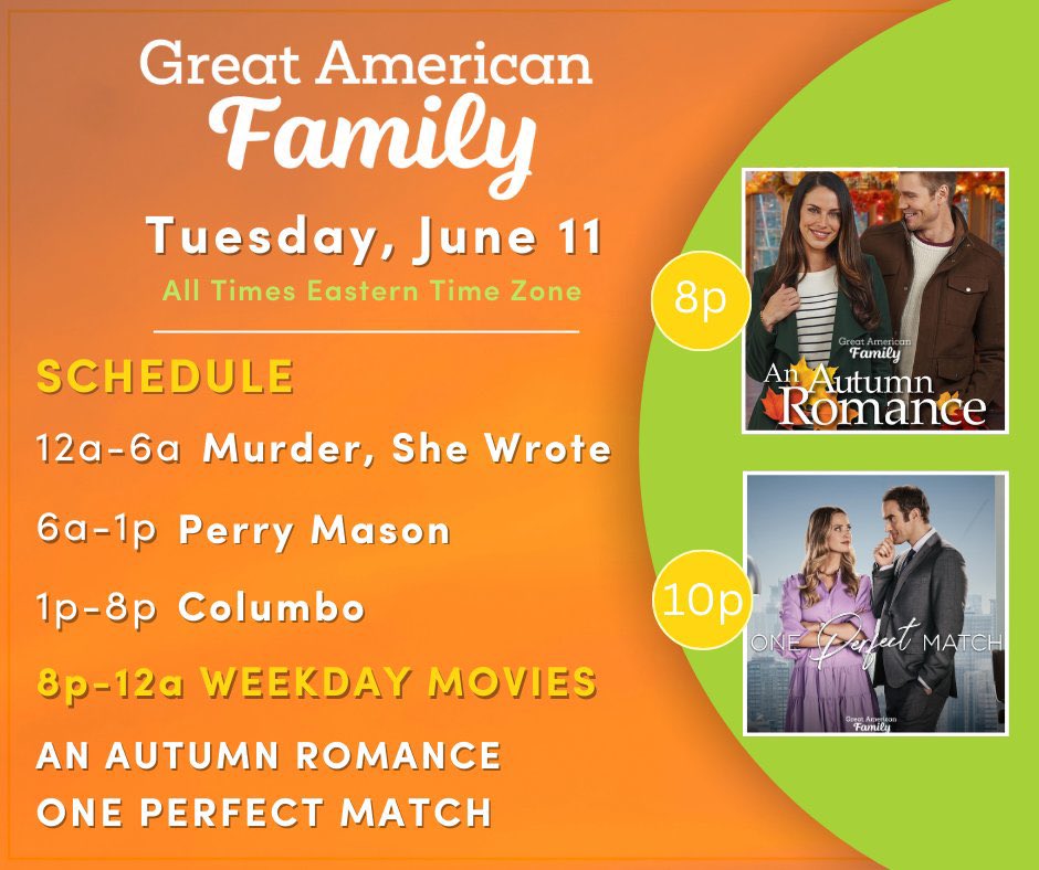 CattLovesMovies's tweet photo. 🚨STARTING NOW!🚨
☀️#OnePerfectMatch
Such a great movie! The chemistry between @merrittpattrsn &amp; @joshuasasse is amazing!
~#WeekdayMovies on @GAfamilyTV~
🐱💛🎬
@billabbottHC #GreatAmericanFamily #GFam #WelcomeHome #StoriesWellTold #Greatfuls https://t.co/wEKgB8gvaB