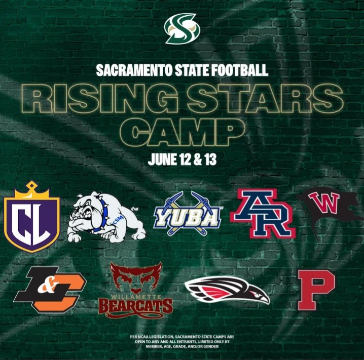 TylerStroup_9's tweet photo. I will be at the @SacHornetsFB camp on Thursday June 13th. Looking forward to competing!

@BlackHatFootbal @WCPSacramento 
@linebackrschool https://t.co/4kLKfkdObC