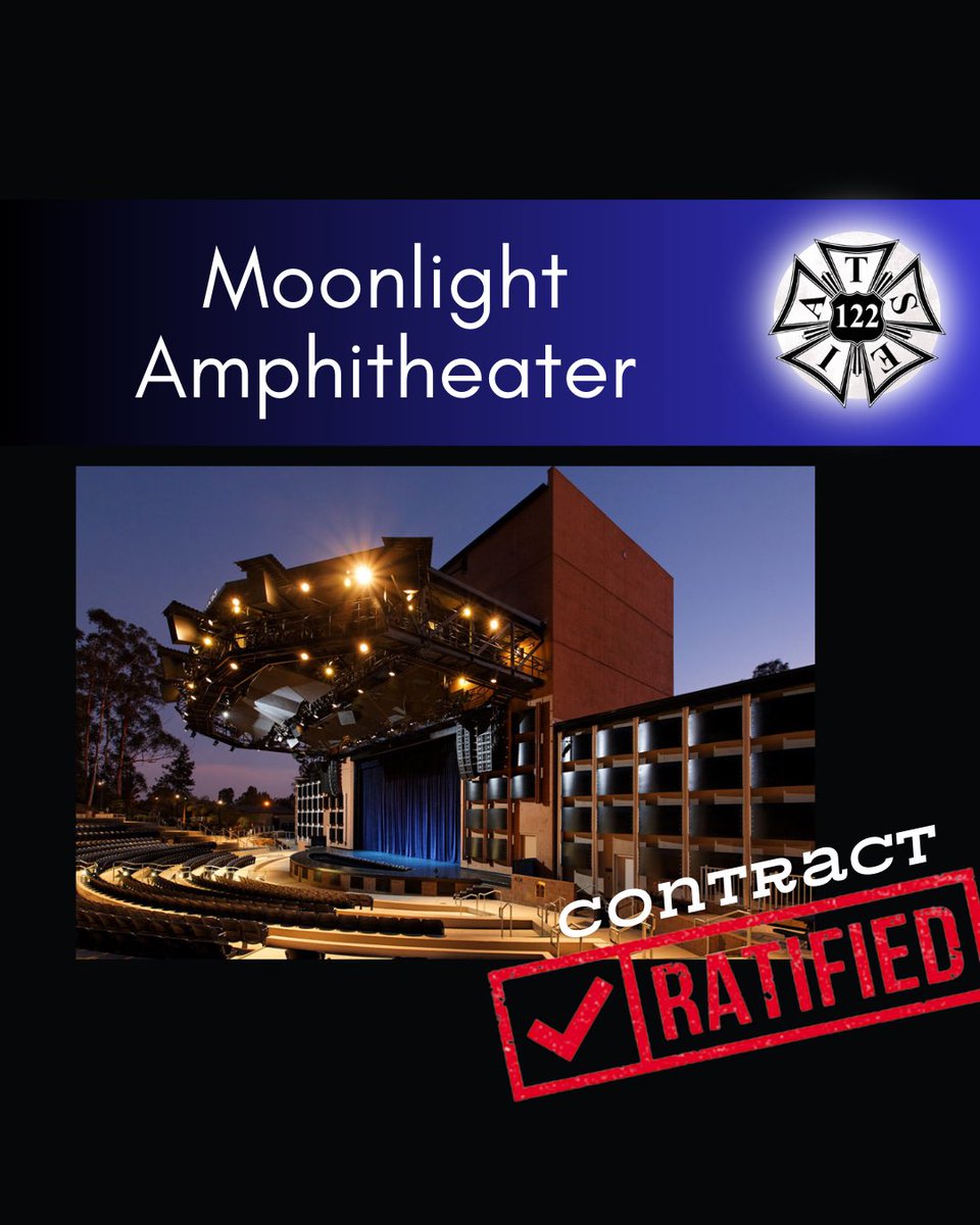 Congratulations to the workers at the Moonlight Amphitheater on their contract and joining the IA family. #iasolidarity <a href="/IATSE/">IATSE // #IASolidarity</a> <a href="/SDLaborCouncil/">San Diego & Imperial Counties Labor Council</a> <a href="/CaliforniaLabor/">California Federation of Labor Unions</a>