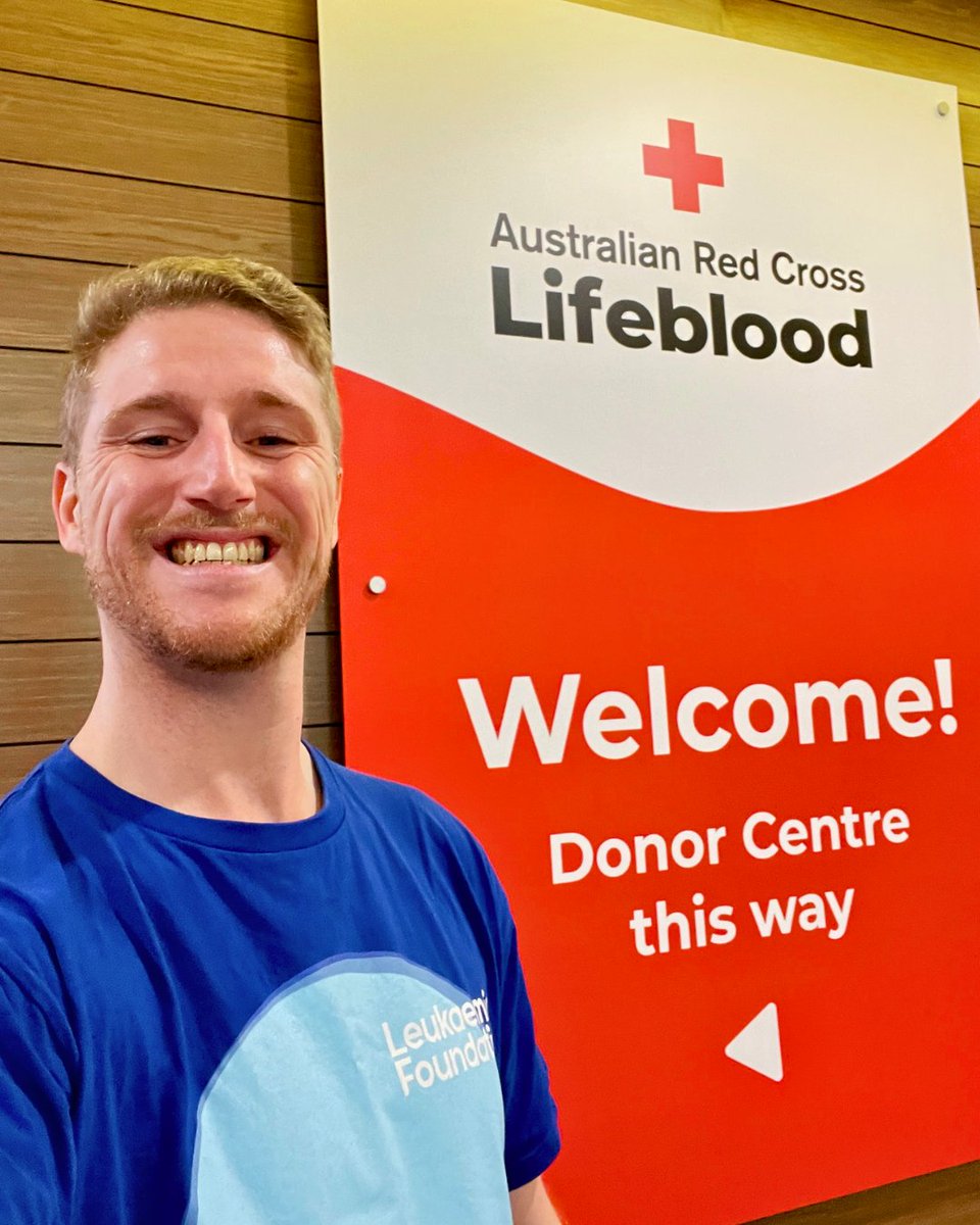 LeukaemiaAus's tweet photo. 🩸 #WorldBloodDonorDay 🤝 #LeukaemiaFoundation

@lifebloodau needs more than 1.7 million donations every year. That's why @LeukaemiaAus #SocialMediaManager Jack conquered his fear, for a fourth time 👏

📲 For more info about blood cancers visit our website. https://t.co/vNkZ8vItkq