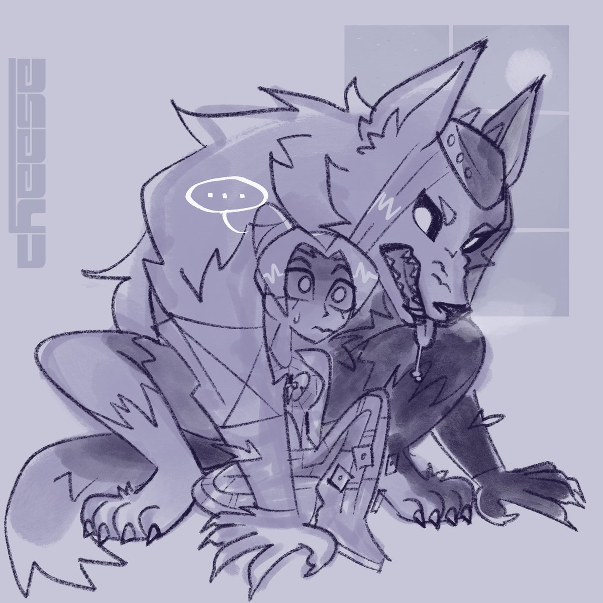 NARCISOANASUl's tweet photo. Tfw your boyfriend turns into a furball during a full moon 
#jjba #アナ徐 https://t.co/uChFsHsjsp