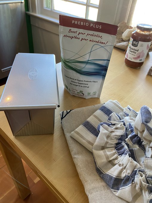 Thank you Johnny for my sourdough bread supplies &amp; the prebiotic for my goat kefir. https://t.co/UMI