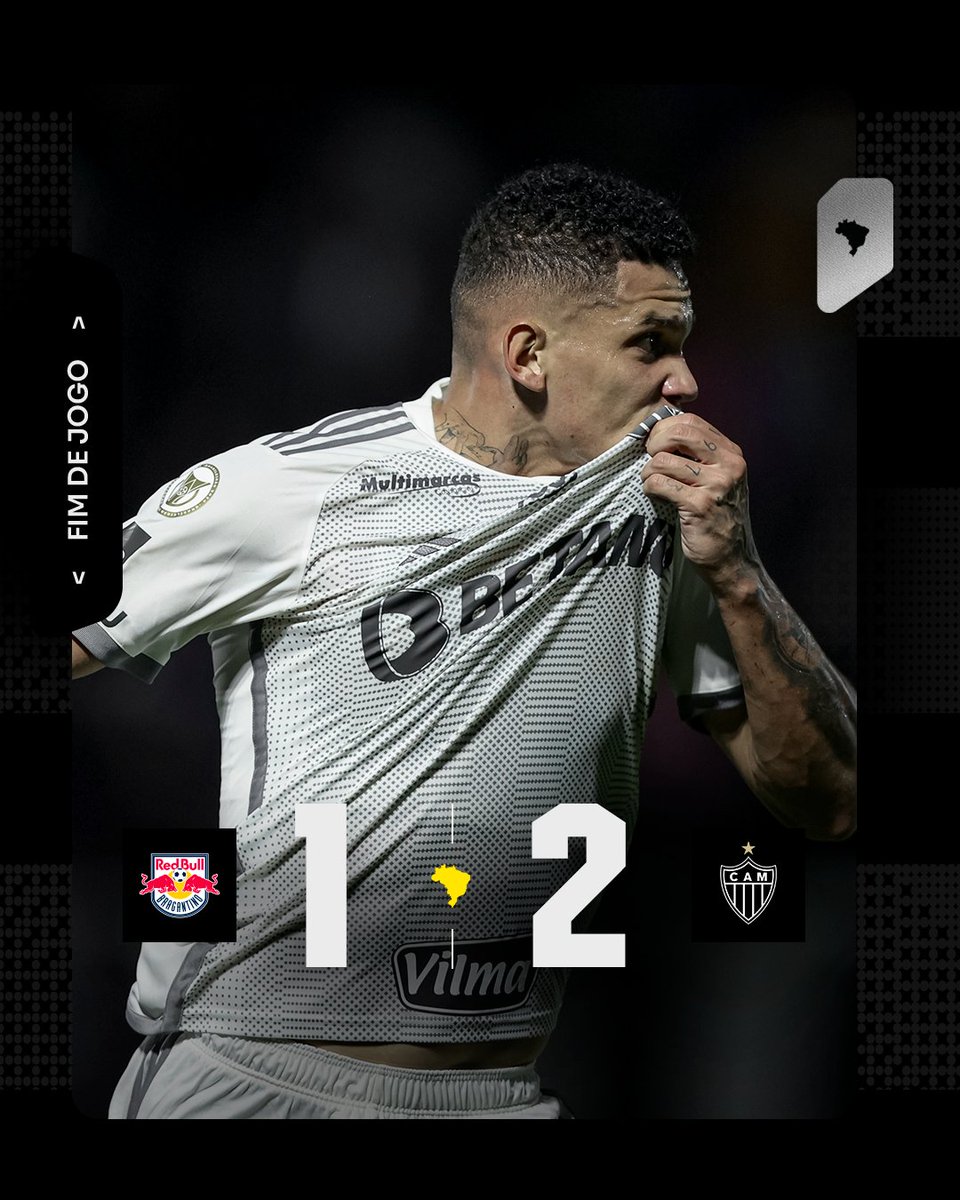 Atletico's tweet photo. 💪🏾⚫⚪ FIM DE JOGO NO NABI ABI CHEDID: RB BRAGANTINO 1X2 ATLÉTICO!

COM GOLS DE ZARACHO E PAULINHO EM UMA NOITE DE MUITA RAÇA, GALO CONQUISTA VIRADA HEROICA E SAI DE BRAGANÇA PAULISTA COM TRÊS PONTOS IMPORTANTÍSSIMOS. 

#VamoGalo #RBBxCAM 🏴🏳️ https://t.co/yTc03rxLRD