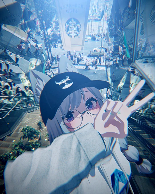 ここに、こうして、こう!#fumifumi_v 