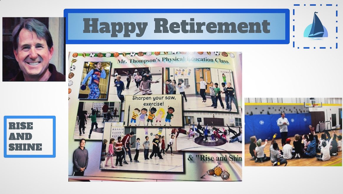 LongacreElem's tweet photo. Today we celebrated the retirement of Mr. Greg Thompson, our awesome PE teacher! Mr. Thompson served as an FPS teacher for 24 years. He leaves a tremendous legacy and will be greatly missed 💛🖤🐾 https://t.co/N1LN9G0W3n