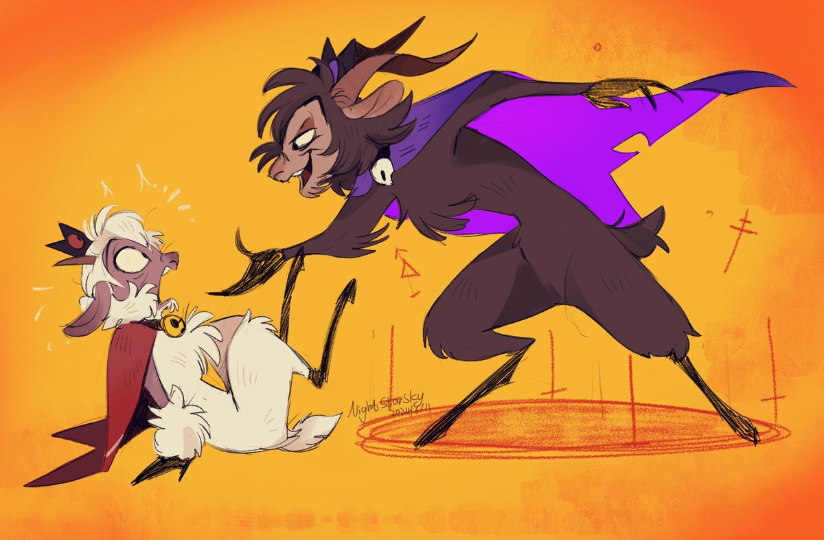 cultofthelamb's tweet photo. We do not know the realm of which the Goat comes from.

Art by @SkyTheLamb https://t.co/VS6jqB9to8