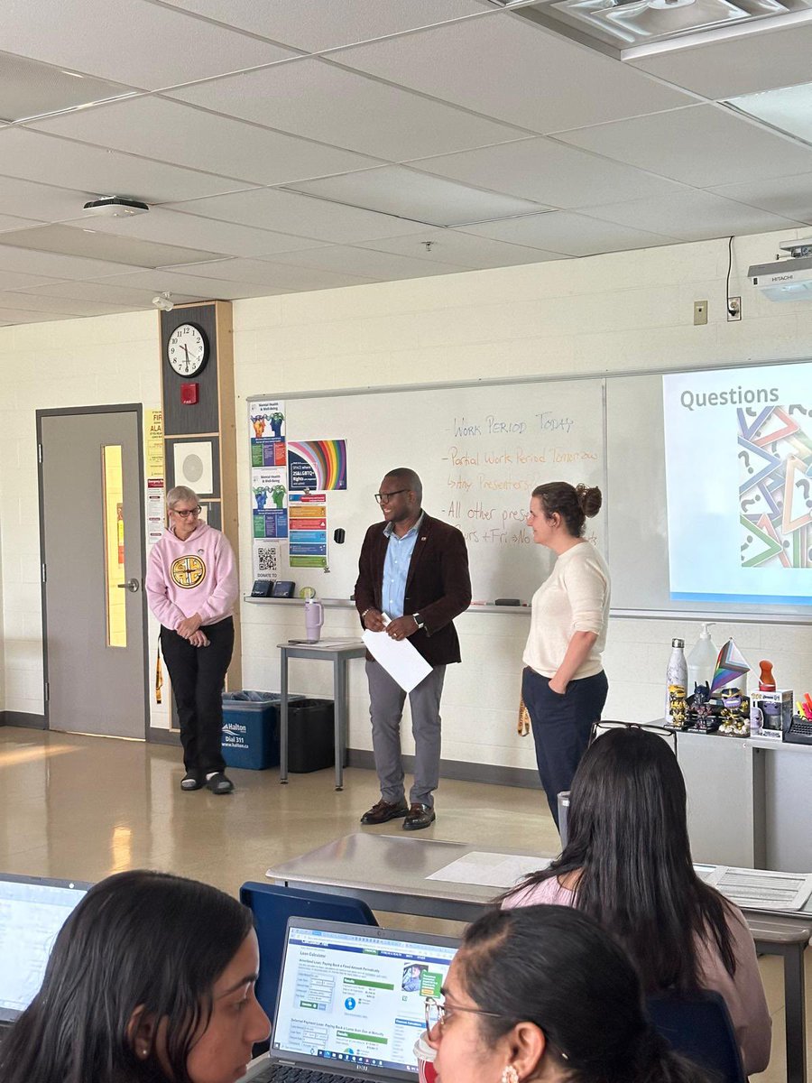 EricKeunne's tweet image. Excited for our @HaltonDSB  Internationally Trained Teachers in our AQ course to engage with Jacquie Pece, Principal &amp;amp; Adrienne Tolton, Head of Guidance, from @GarthWebbSS tonight! Their leadership insights were invaluable.  #EducationLeadership #InclusiveEducation #HDSB #GWSS