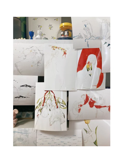 自分の絵からも学びがあるかもと思って貼ってみた。 