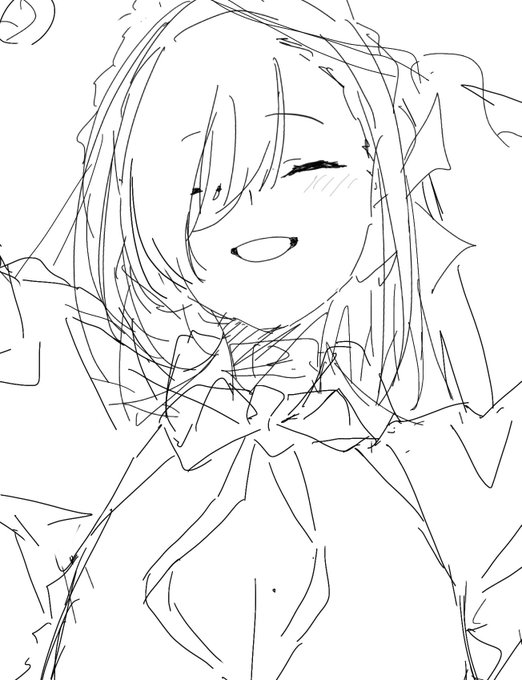 ラフで顔良くてウキウキしてる 