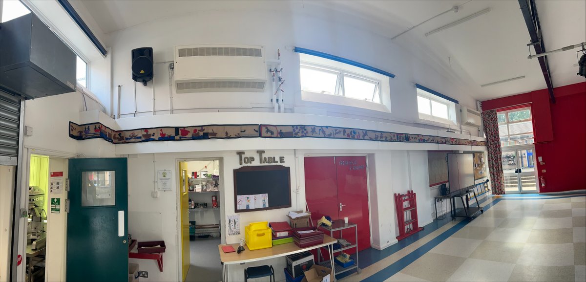 DeanshangerS's tweet photo. Year 5 have developed their super sewing skills and have created their own Bayeux Tapestry!  A huge thanks to Mrs Tanner, Mrs Kupczyk and Mrs Modhani for their additional sewing skills in putting the tapestry together. The tapestry is now on display in the hall. https://t.co/aOVx0sgOZt