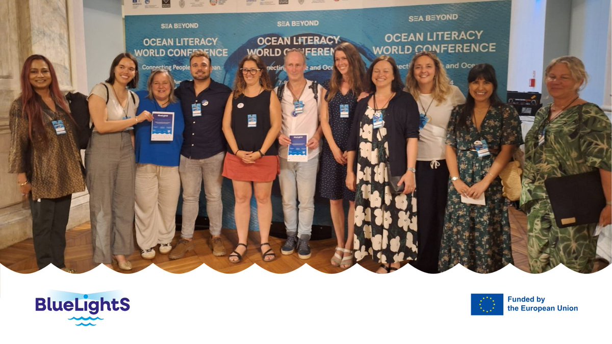 ⭐️🐠Last week, on #WorldOceanDay #BlueLightS was at the the #OceanLiteracy World Conference <a href="/IocUnesco/">UNESCO Ocean</a> together with the sister project <a href="/pro_bleu/">ProBleu</a> and the #EUBlueSchools!

@‌eumissionocean @‌emseassociation

#blueeducation #conference