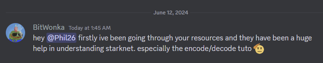 starknetjs's tweet image. Thank you anons!
And it will only get better with time! 👷♂️