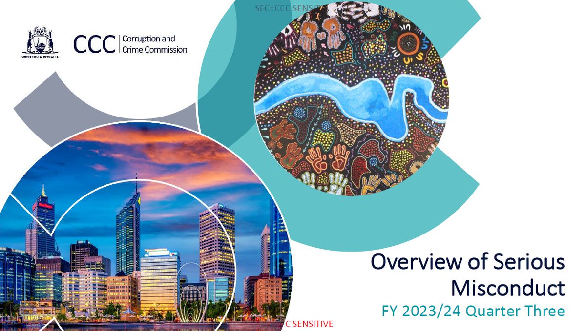 During January - March 2024 we assessed 1537 allegations of serious misconduct in the WA Public Sector.

Find out who they relate to and what they are about in our latest overview of serious misconduct report.

ccc.wa.gov.au/sites/default/…