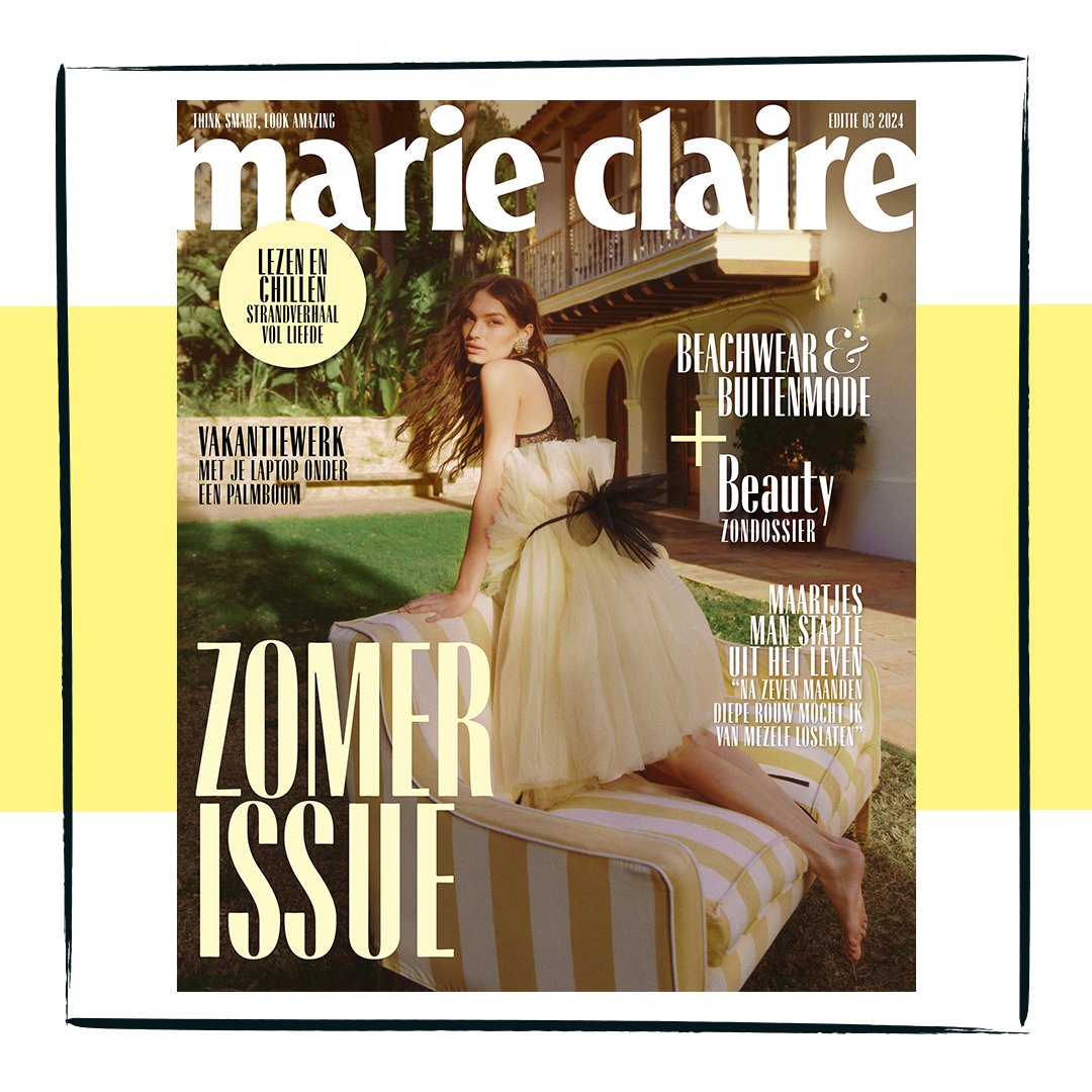 Out now: het zomernummer van Marie Claire! ☀️

In deze issue vieren we de zomer met verhalen over liefde en vriendschap, en een uitgebreid beauty zondossier. tijdschrift.land/product/marie-…