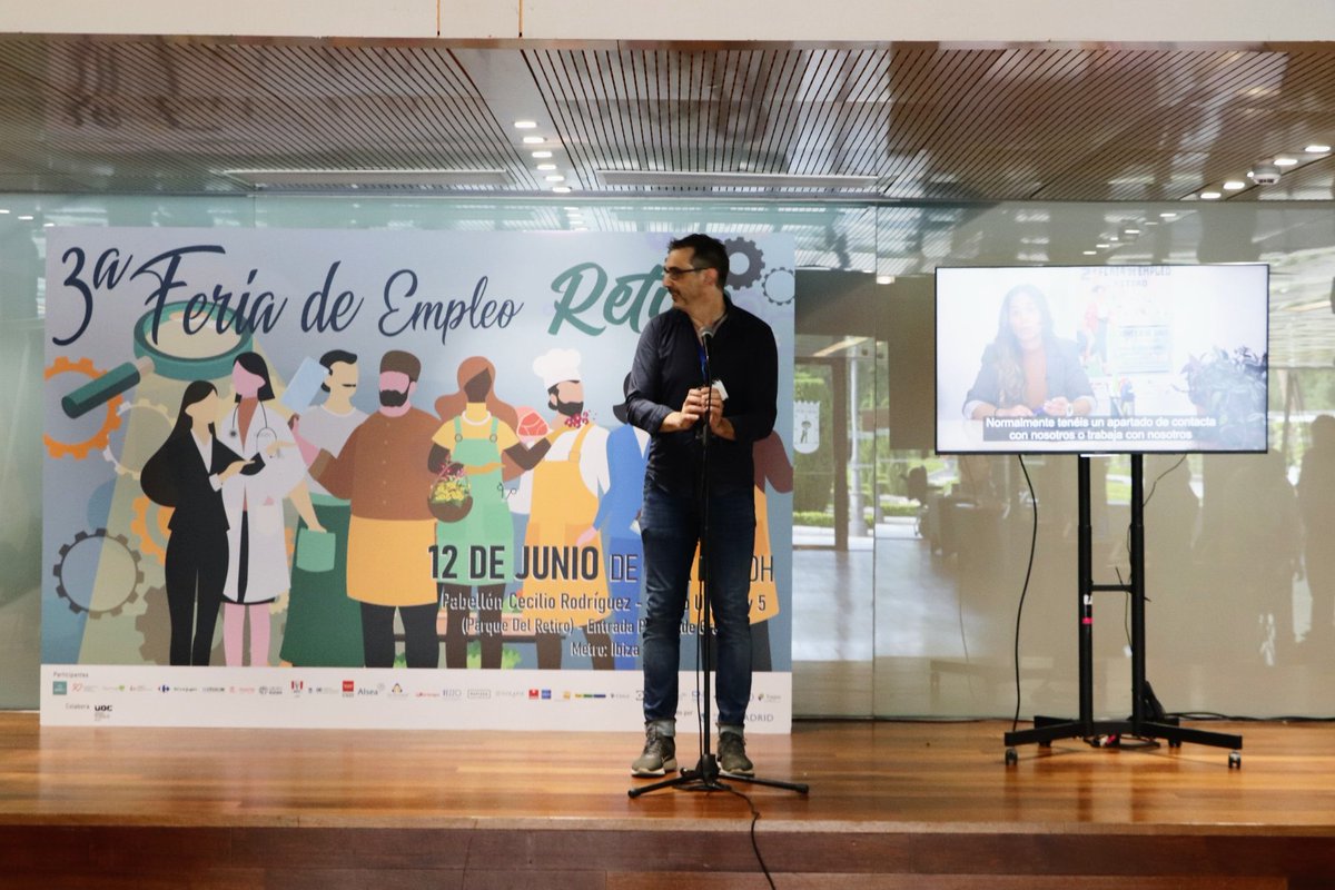 Alamedillas's tweet photo. Ya ha sido inaugurada la 3° Feria de Empleo de Retiro por parte de @marganoamarga Jefa de Departamento de Servicios Sociales del distrito

Os esperamos a lo largo de la mañana en el @_ElRetiro

📌 Pabellón Cecilio Rodríguez 
Metro Ibiza 

#IIIFeriaDeEmpleoRetiro
#Empleo #Madrid https://t.co/K4xEYiPnS0