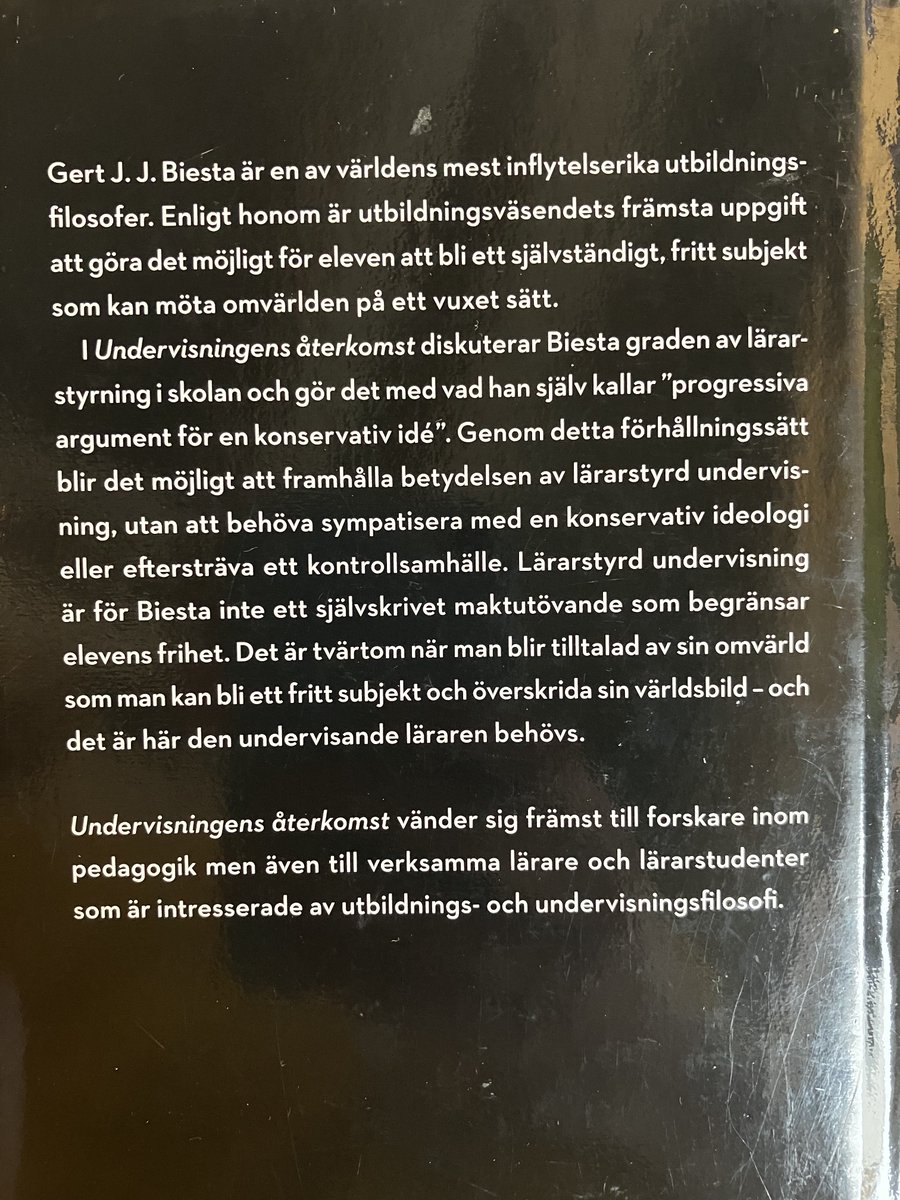 gabrielstille's tweet photo. @jennymaria ”Undervisningens återkomst” (2019). Eller kortare: artikeln ”What is Education For? On good education, teacher judgement, and educational professionalism” (2015), eller Aspelin “Vad är relationell pedagogik?”. (Bokkapitel, kan skicka länk) /uppdaterad tweet, skrev fel https://t.co/JxYsgoCP8p
