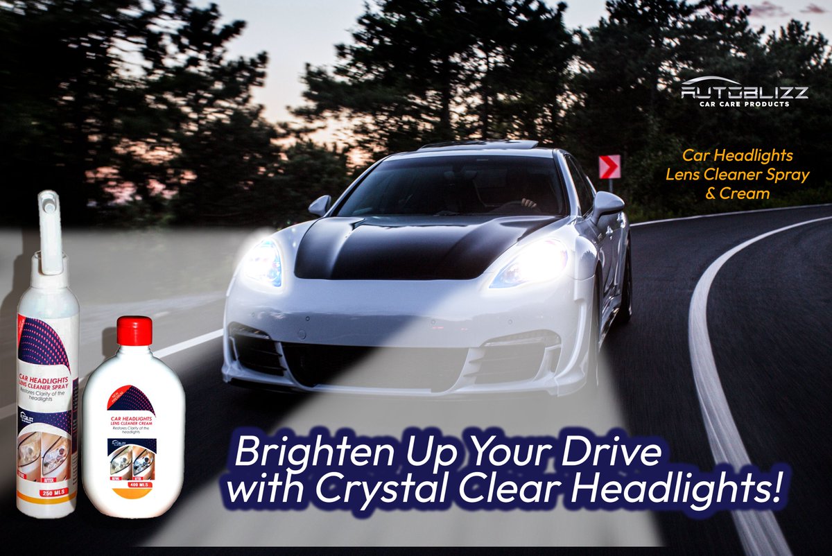 Brighten up your Night drive with crystal-clear headlights.

#carheadlightcleaner
#carheadlightdegreaser
#autoblizzcarcareproducts