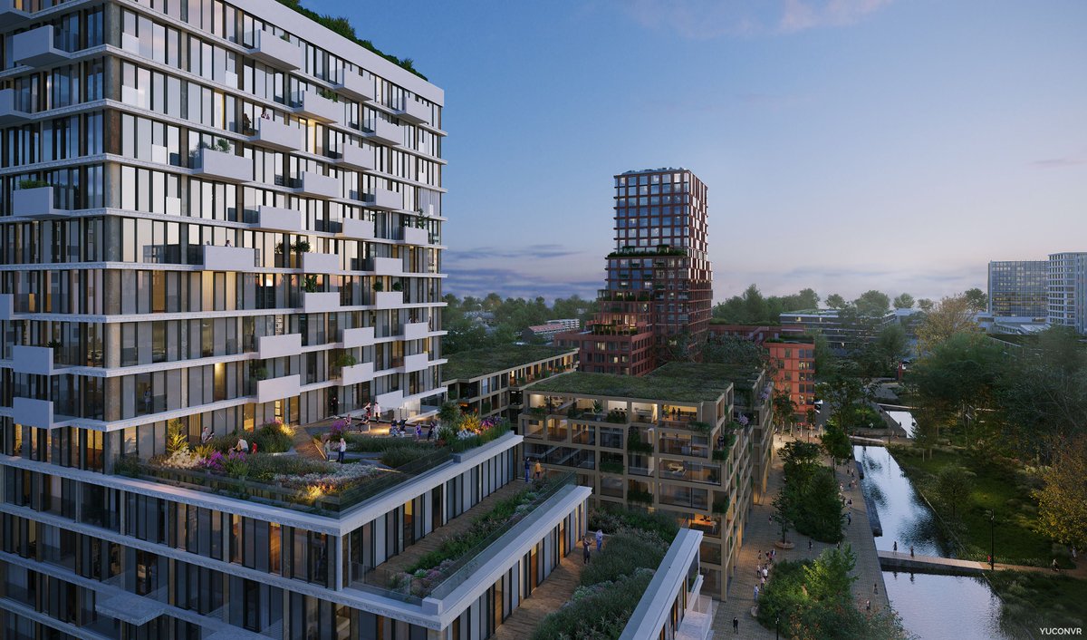 rotterdam's tweet photo. De bouw van 741 woningen in Brainpark 1 gaat versneld van start door extra geld van het Rijk. Met ook kantoren, horeca en maatschappelijke voorzieningen verandert het gebied de komende jaren in een groene plek om te wonen, werken en studeren.
Lees meer: https://t.co/udMZxMP8hz https://t.co/IfOXY83siW
