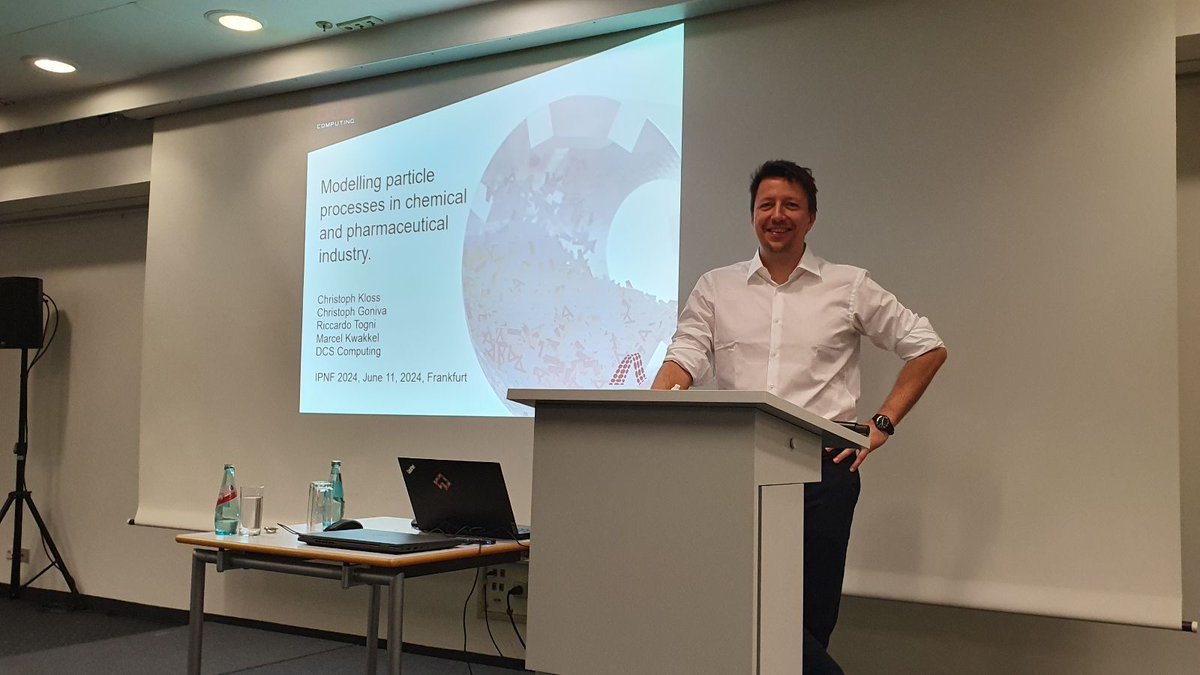 dcs_computing's tweet image. Our co-founder Christoph Kloss had the incredible honor of speaking at ACHEMA 2024 about modelling particle processes in chemical and pharmaceutical industries. Thank you to the organizers, fellow speakers, and the attendees at the event. Looking forward to staying connected!