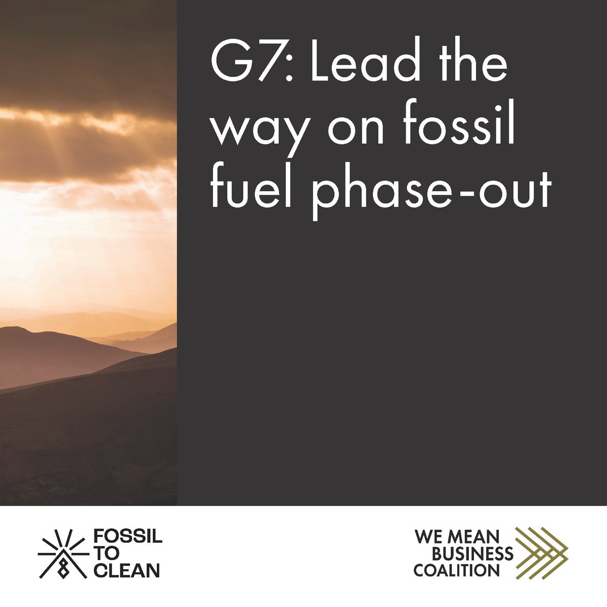 Fortum Global (@fortum) on Twitter photo With bold business and political leadership, we can scale clean energy and end our reliance on fossil fuels.
We are proud to support the <a href="/WMBtweets/">We Mean Business Coalition (inactive)</a> policy asks for the #G7 Summit: wemeanbusinesscoalition.org/g7-fossil-fuel…
#FossilToClean With bold business and political leadership, we can scale clean energy and end our reliance on fossil fuels.
We are proud to support the <a href="/WMBtweets/">We Mean Business Coalition (inactive)</a> policy asks for the #G7 Summit: wemeanbusinesscoalition.org/g7-fossil-fuel…
#FossilToClean