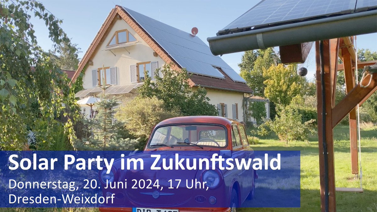 VEESachsen's tweet photo. Vor der #Sommerpause 🌞 im Juli gibt es noch eine interessante #SolarParty in #Dresden #Weixdorf. Wer sein eigenes #Häuschen 🏡 zukunftsfest in Bezug auf #Strom ⚡️, #Wärme 🔥 und #Mobilität 🚗 machen möchte, kann sich hier ein paar Tipps zu holen. 💡
‼️ https://t.co/kWdeJaV1T0 https://t.co/wP4lRnqrF3