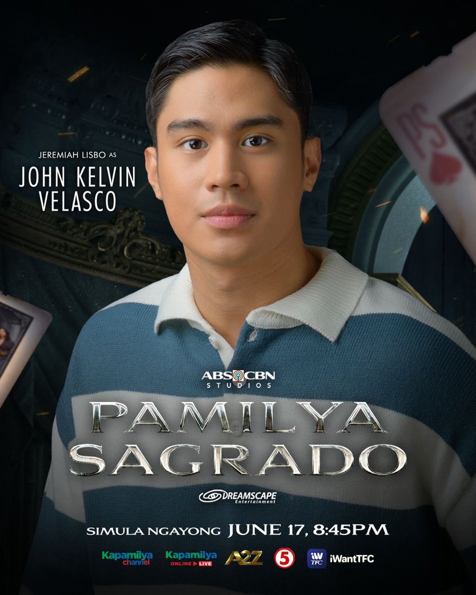 DreamscapePH's tweet photo. 5 GABI NA LANG, MAKIKILALA NIYO NA SI JEREMIAH LISBO bilang JOHN KELVIN VELASCO! ⚖️

Abangan kung paano niya bibigyang buhay ang kanyang karakter sa PINAKAMALAKING TELESERYE NG TAON — #PamilyaSagrado! https://t.co/DhIIFwWkvu