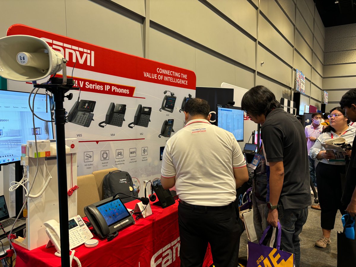 FanvilOfficial's tweet photo. #Fanvil #LINKVIL #SisTechnology #Techshow #NewProducts
๐ Thrilled to gather with you at Thailand #SiS Technology Showcase today! ๐Hugh thanks to everyone who came to our booth, your interest and enthusiasm for @FanvilOfficial's new products made the event truly special! https://t.co/nIeNN7jhsB