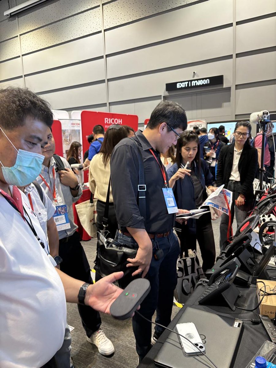 FanvilOfficial's tweet photo. #Fanvil #LINKVIL #SisTechnology #Techshow #NewProducts
๐ Thrilled to gather with you at Thailand #SiS Technology Showcase today! ๐Hugh thanks to everyone who came to our booth, your interest and enthusiasm for @FanvilOfficial's new products made the event truly special! https://t.co/nIeNN7jhsB
