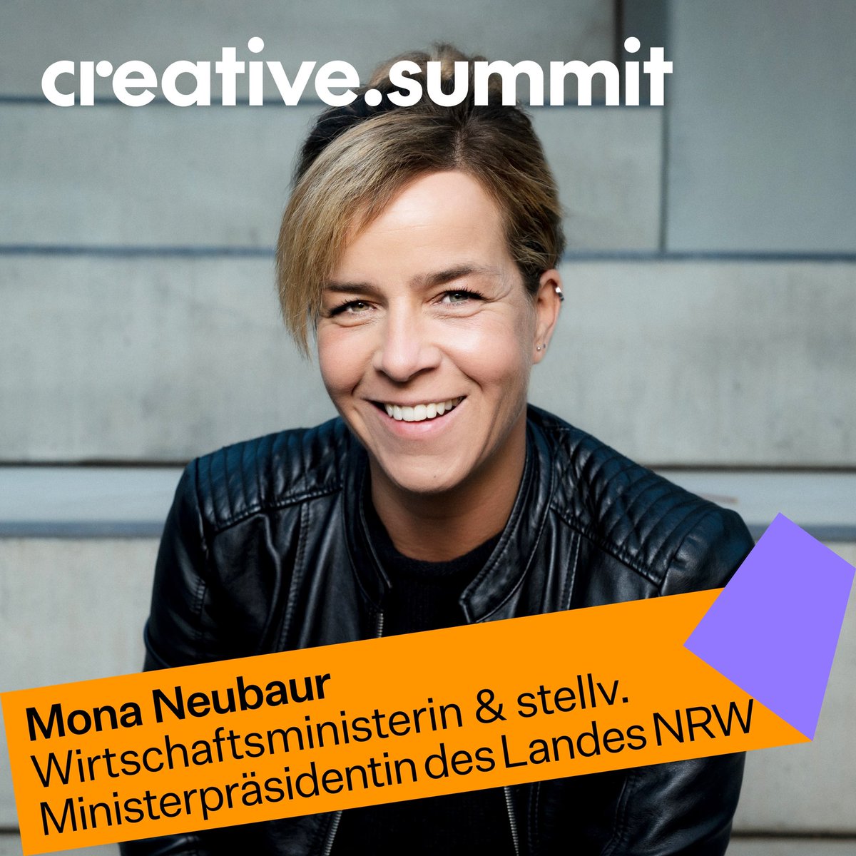 CREATIVE_NRW's tweet image. Wir freuen uns, dass @MonaNeubaur / @WirtschaftNRW an unserem #CreativeSummit am 20.6. in Düsseldorf teilnimmt – sie wird mit @PositiveMaren über Turnarounds und Transformationen und was es dafür braucht sprechen. Anmelden: t.rausgegangen.de/tickets/turnar…
Foto: MWIKE NRW/Nils Leon Brauer