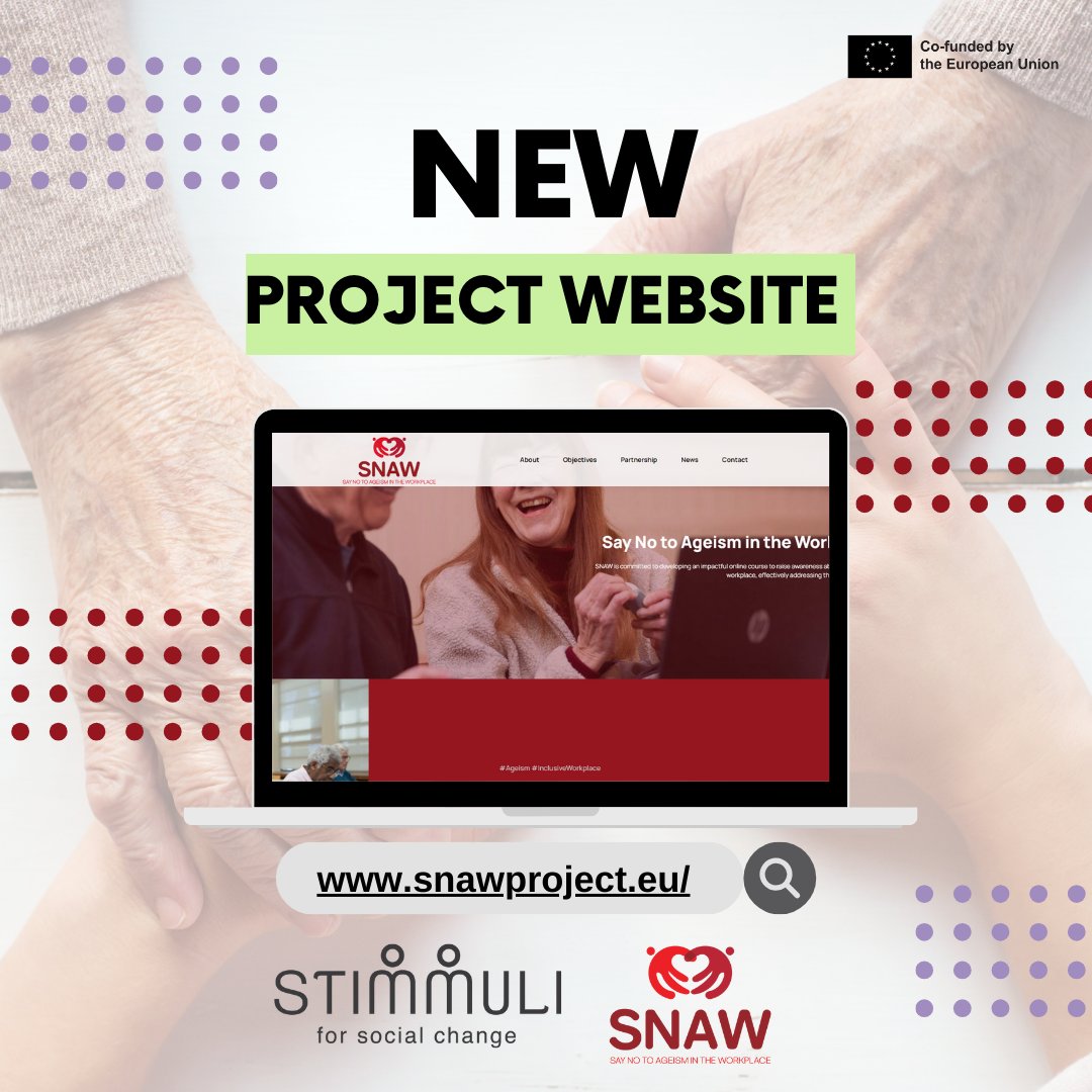 🌟 We're excited to announce the launch of our #SNAW website dedicated to raising awareness about ageism in the workplace!  Join us on this journey to make a difference! 🔗 snawproject.eu