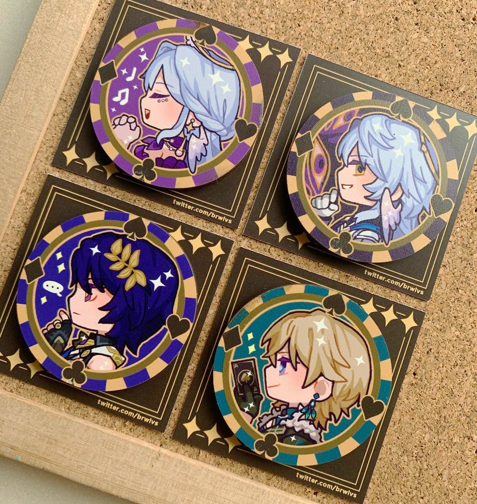 HSR coin wood pins! ✨ #aventurine #DrRatio #RobinHSR #SundayHSR  #HonkaiStarRail