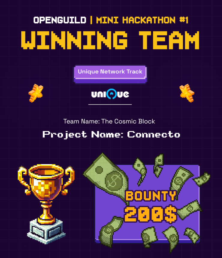 Connecto by The Cosmic Block team - Social platform utilizing NFTs to bridge the gap between KOLs, Web3 projects, and fans for enhanced digital engagement