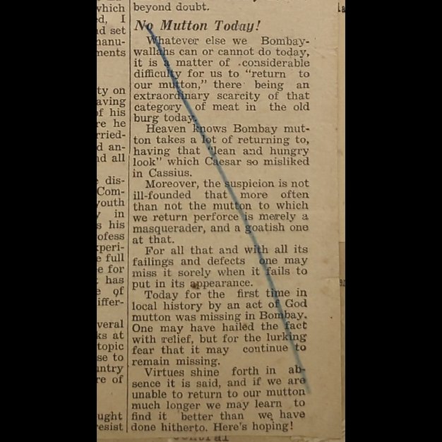 dekkani's tweet photo. "No Mutton Today!"
"Today for the first time in local history by an act of God mutton was missing in Bombay."
- The Bombay Man's Diary, The Evening News of India, July 15, 1941.
#archivefever #mutton #bombay https://t.co/uCkWEeCYFj