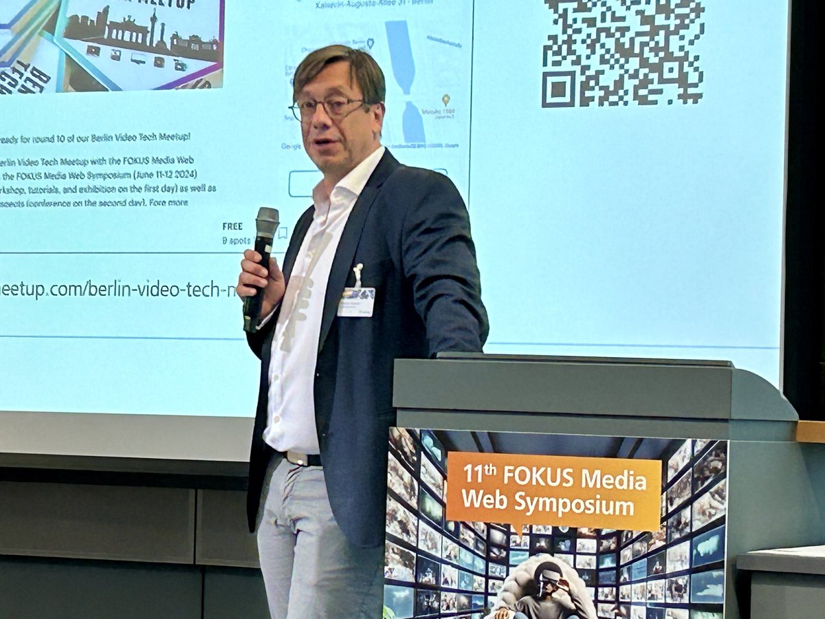 Welcome to Day 2 of the 11th FOKUS Media Web Symposium! The hosts of the conference and directors of our Future Applications &amp; Media department, Stefan Arbanowski &amp; Stephan Steglich, open today's proceedings. We are looking forward to the many great presentations today! #FOKUSMWS