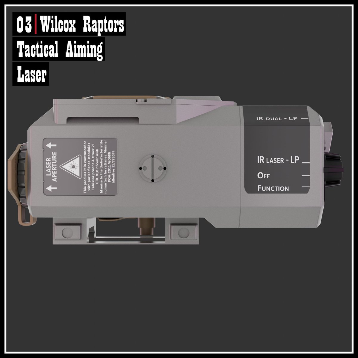 EngrAkhtiarFaiz's tweet photo. "Wilcox Raptor-s Tactical Aiming Laser"
#3d #3dmodel #3drender #3dart #3dartist #3dartist #3dobject #3dasset #blender #3drender #3drendering #blenderartist #blenderrender #rendercycles https://t.co/n2EdSChLTv