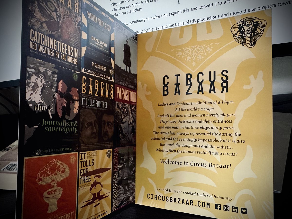 All the world’s a stage…
<a href="/circusbazaar/">Circus Bazaar Magazine</a>
#circusbazaar