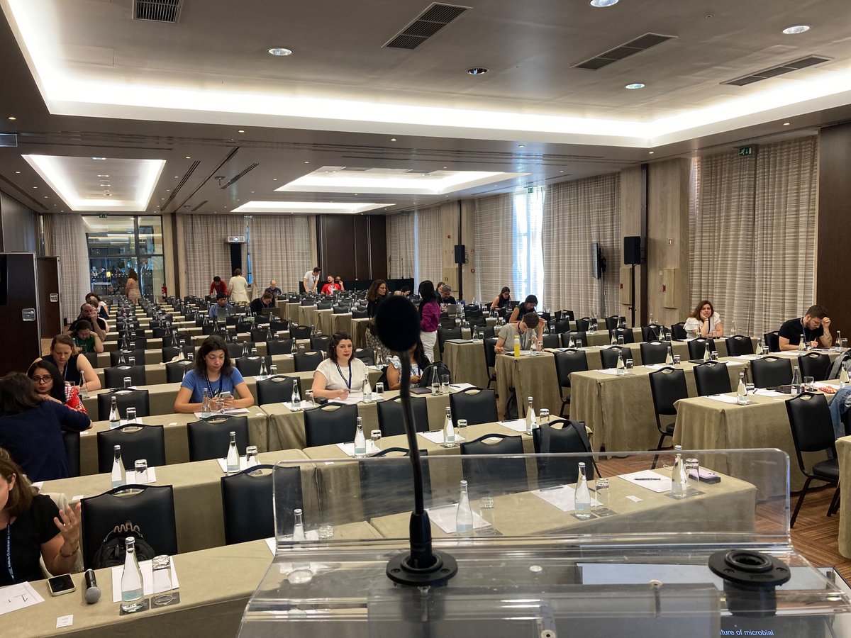 SymbNET's tweet image. The room is set for the first session of the 3rd Day: Metabolic interactions within host-microbe symbiosis. #SymbNET2024