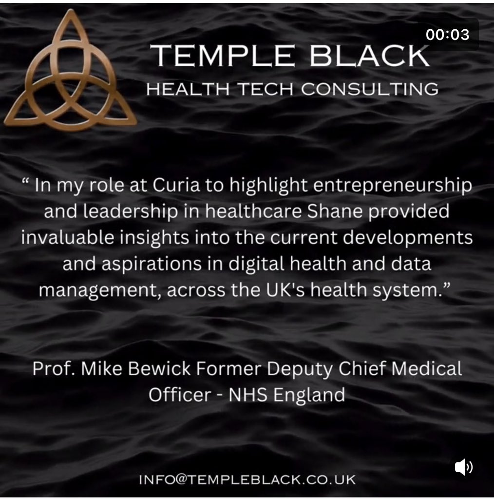 Shane Tickell (@shanetickell) on Twitter photo An example of our work to support Health Tech and Life Sciences sectors.
lnkd.in/eZAiTzJB
info@templeblack.co.uk
#healthtech #success #globalsuccees #healthdata An example of our work to support Health Tech and Life Sciences sectors.
lnkd.in/eZAiTzJB
info@templeblack.co.uk
#healthtech #success #globalsuccees #healthdata