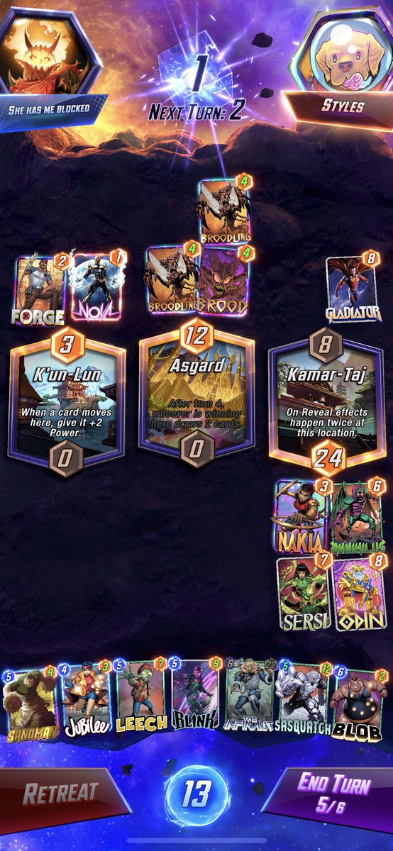 Sersi is insaneee 😭 #marvelsnap