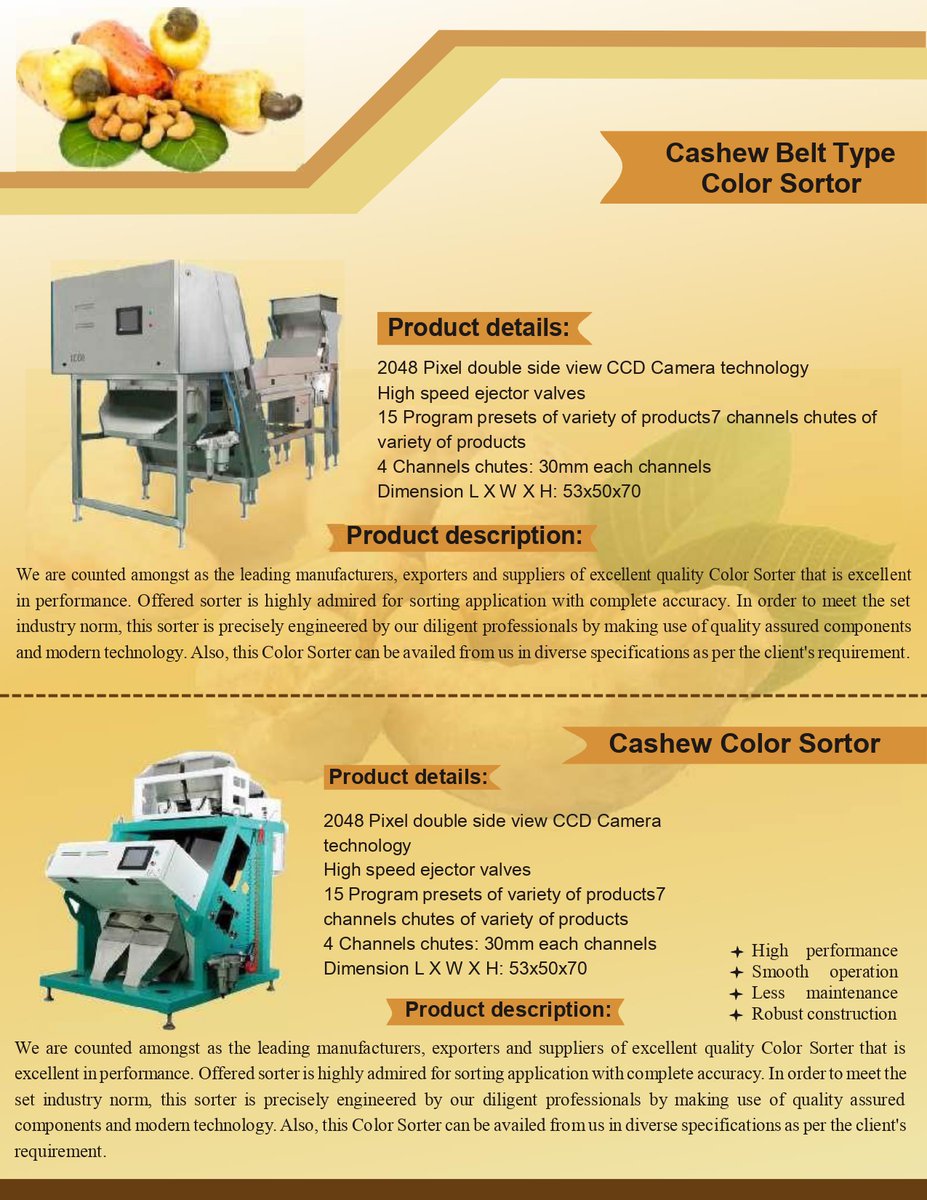 kumarv942961533's tweet image. Cashew Processing Machines!
Boiling
 | 
cutting 
| 
drayer
|
humidifier
 | 
peeling 
| 
grading 

For queries, Email:millgrain2000@gmail.com Whatsapp:+918105566637  #millgrain #cashewprocessingmachine #cuttingmachine #dryer #gradingmachine #boiler #peelingmachine #shellingmachine