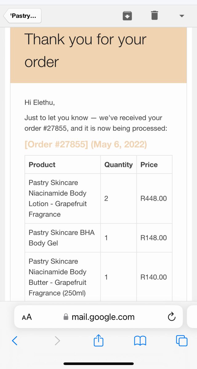 ElethuiBongo's tweet photo. @pastry_skincare I definitely went all in on my first purchase in 2022🫣 #PastrySkincareTurns3 https://t.co/Ij3ynaTyJS