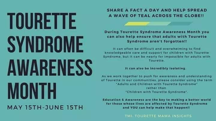 estbennington's tweet photo. #TourettesHurts
#TourettesAwarenessMonth https://t.co/60lOXcpMel