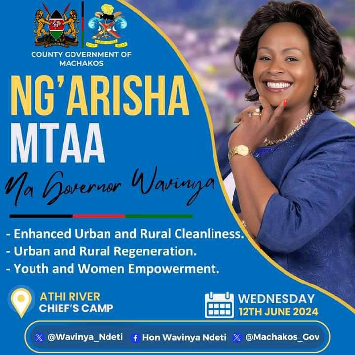 Wavinya_Ndeti's tweet photo. Twende Kazi. Nipo site. #SafishaMachakosProgram https://t.co/bI6hN6hn5u