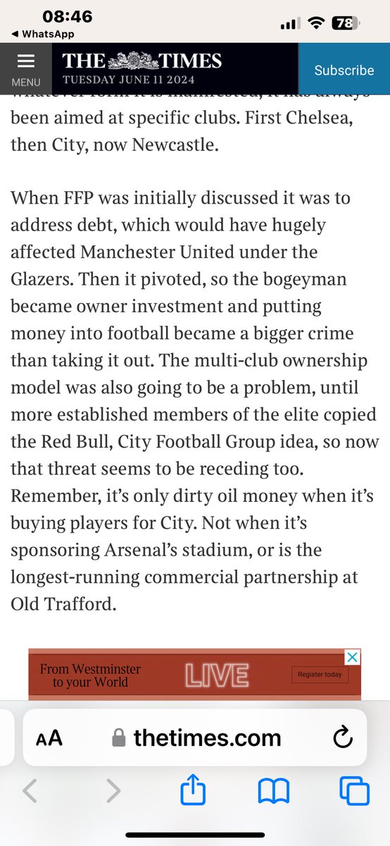 ianb40toon's tweet photo. Martin Samuel’s nailing the hypocrisy in one paragraph https://t.co/sUeHKJJYA1